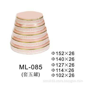 gift tin box, candy box, round tin box